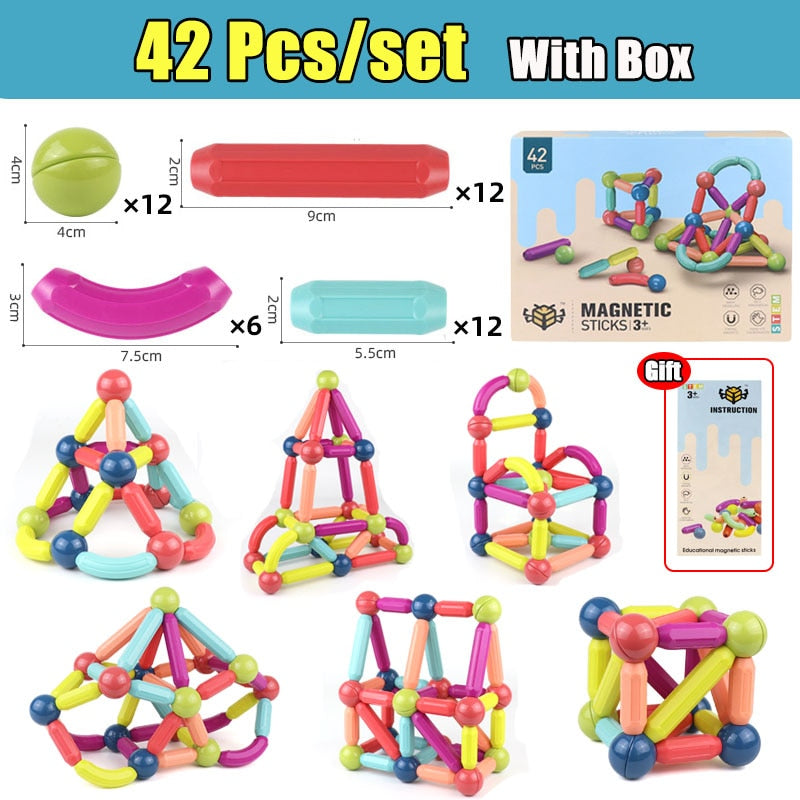 Magnetic Building Blocks for Creative STEM Construction
