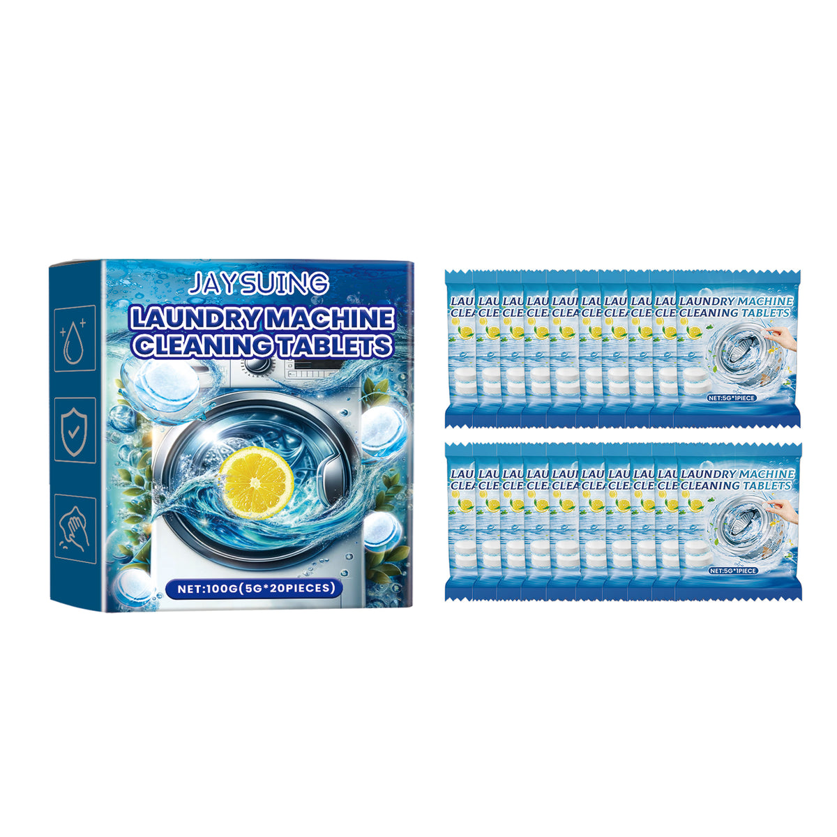 Washing Machine Cleaner Tablets For Fresh Odor Control