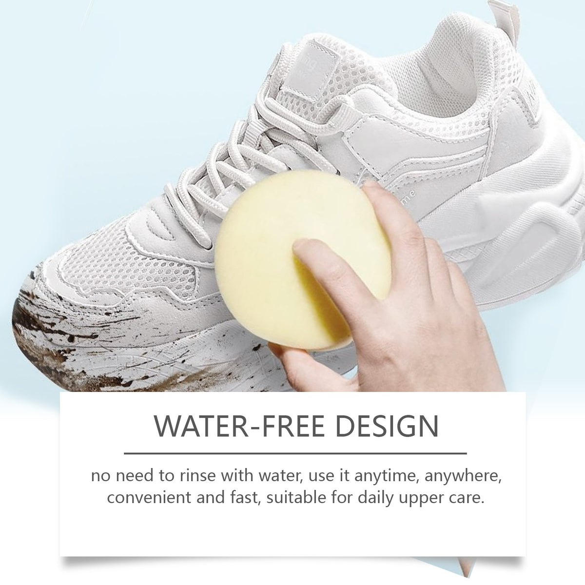 White Shoe Cleaning Cream - No-Wash Stain Remover