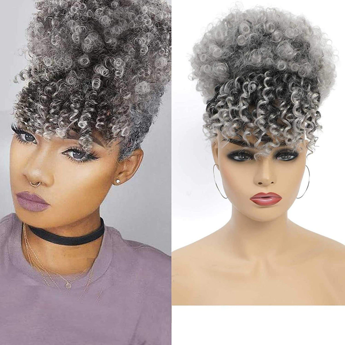 Curly Afro Bangs for Instant Volume and Bold Style