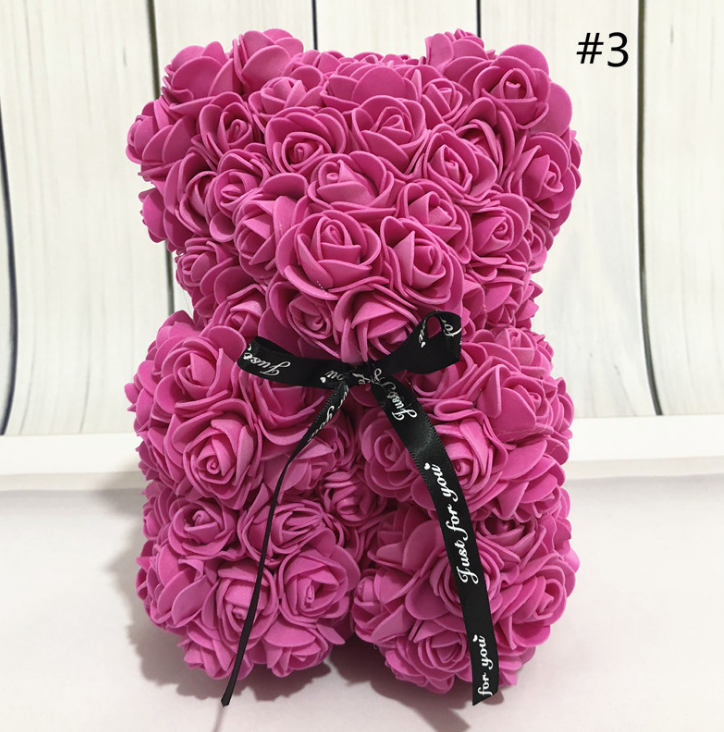 Artificial Rose Teddy Bear Gift – Lasting Keepsake