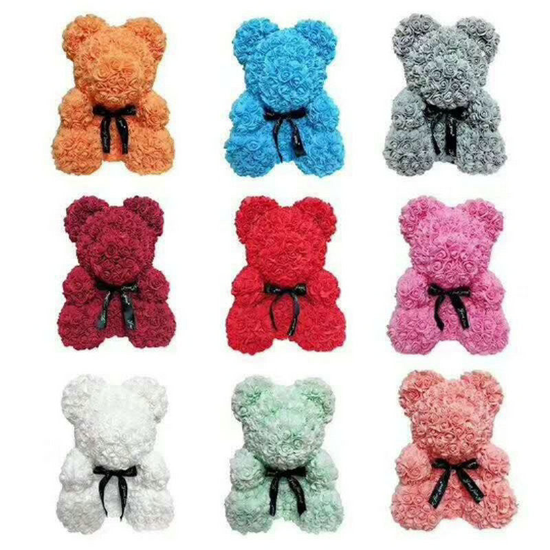 Artificial Rose Teddy Bear Gift – Lasting Keepsake