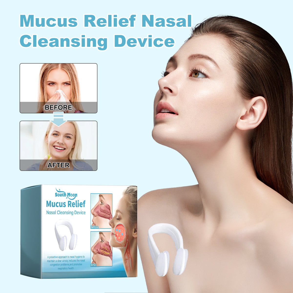Nasal Cleansing Device for Mucus Relief & Comfort