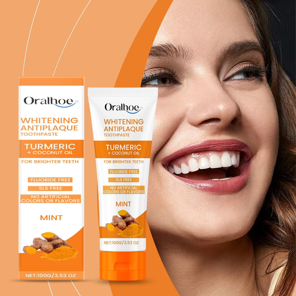 Turmeric Toothpaste for Brighter Teeth & Fresh Breath