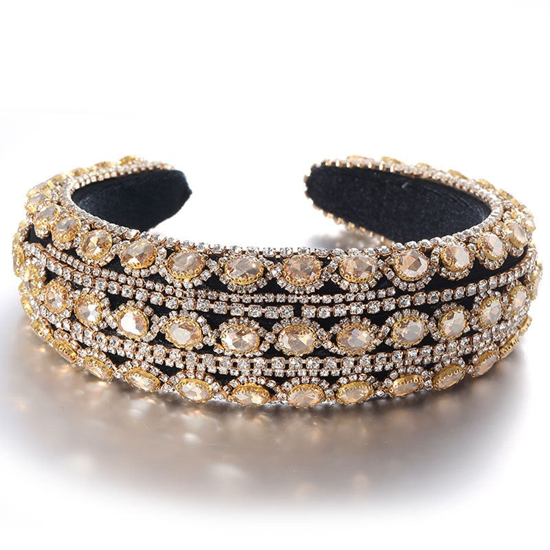 Baroque Crystal Headband for Vintage-Inspired Glamour