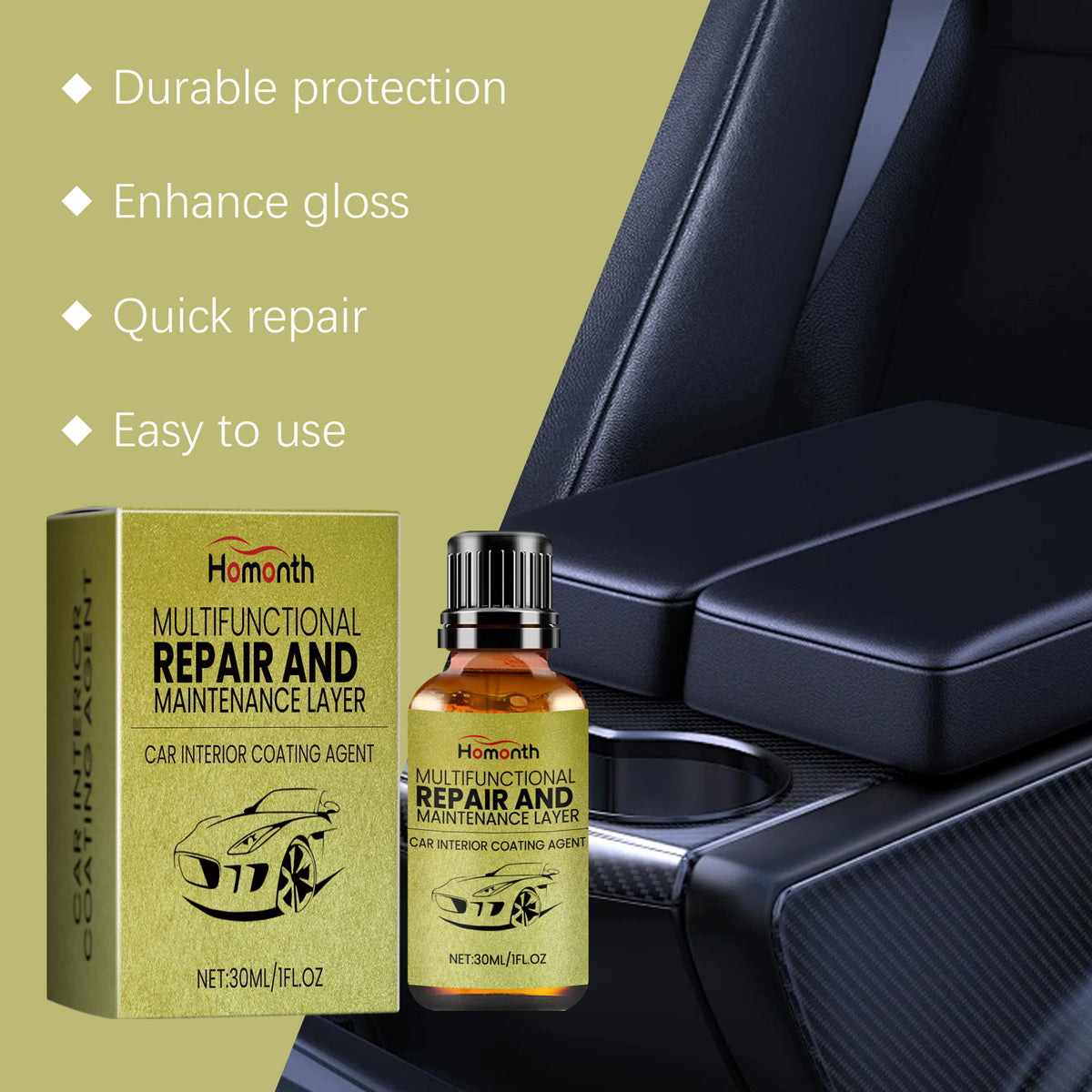 Automotive Interior Coating for Gloss & Protection