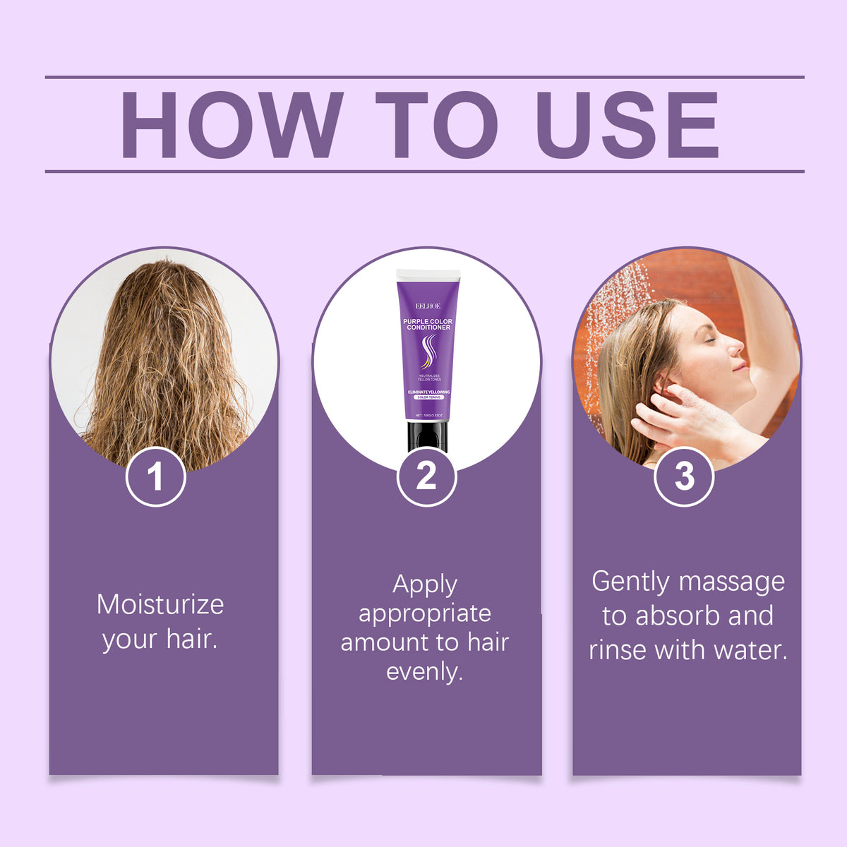 Purple Conditioner for Blonde Hair | Cool, Glossy Color