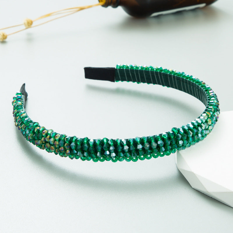 Crystal Bead Hair Band for Sparkling Polished Styles