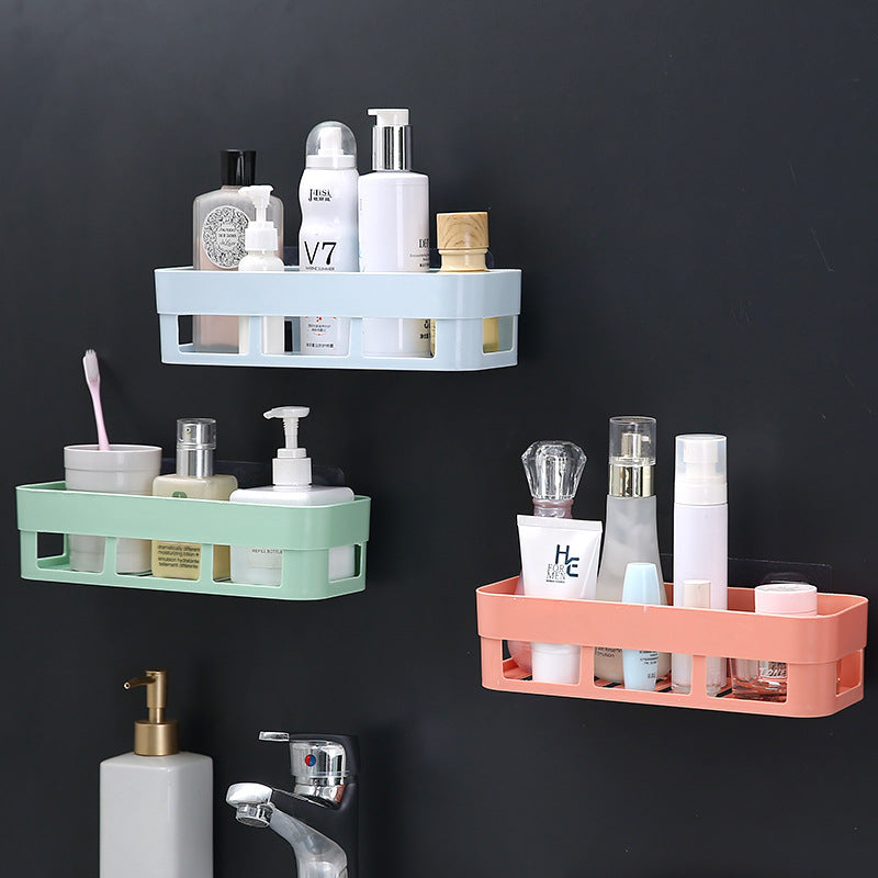 No-Drill Wall-Mounted Shower Caddy with Suction Cups