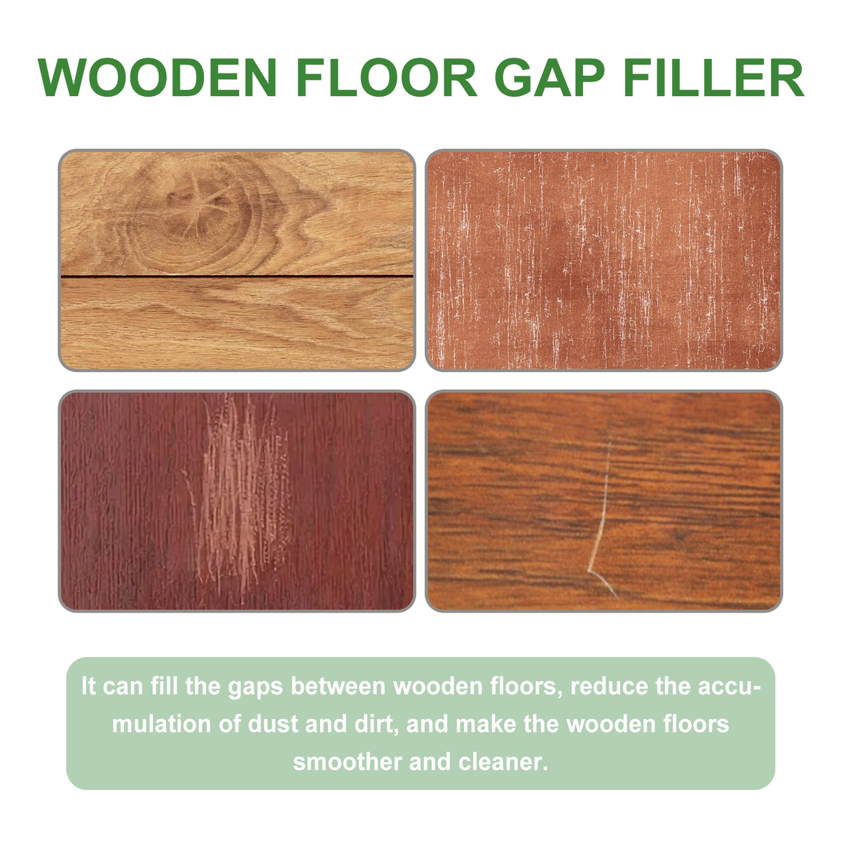 Wood Floor Gap Filler for Quick Scratch Repair and Gaps