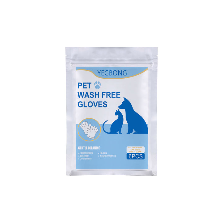 Pet Cleaning Gloves for No-Bath Gentle Cat Grooming