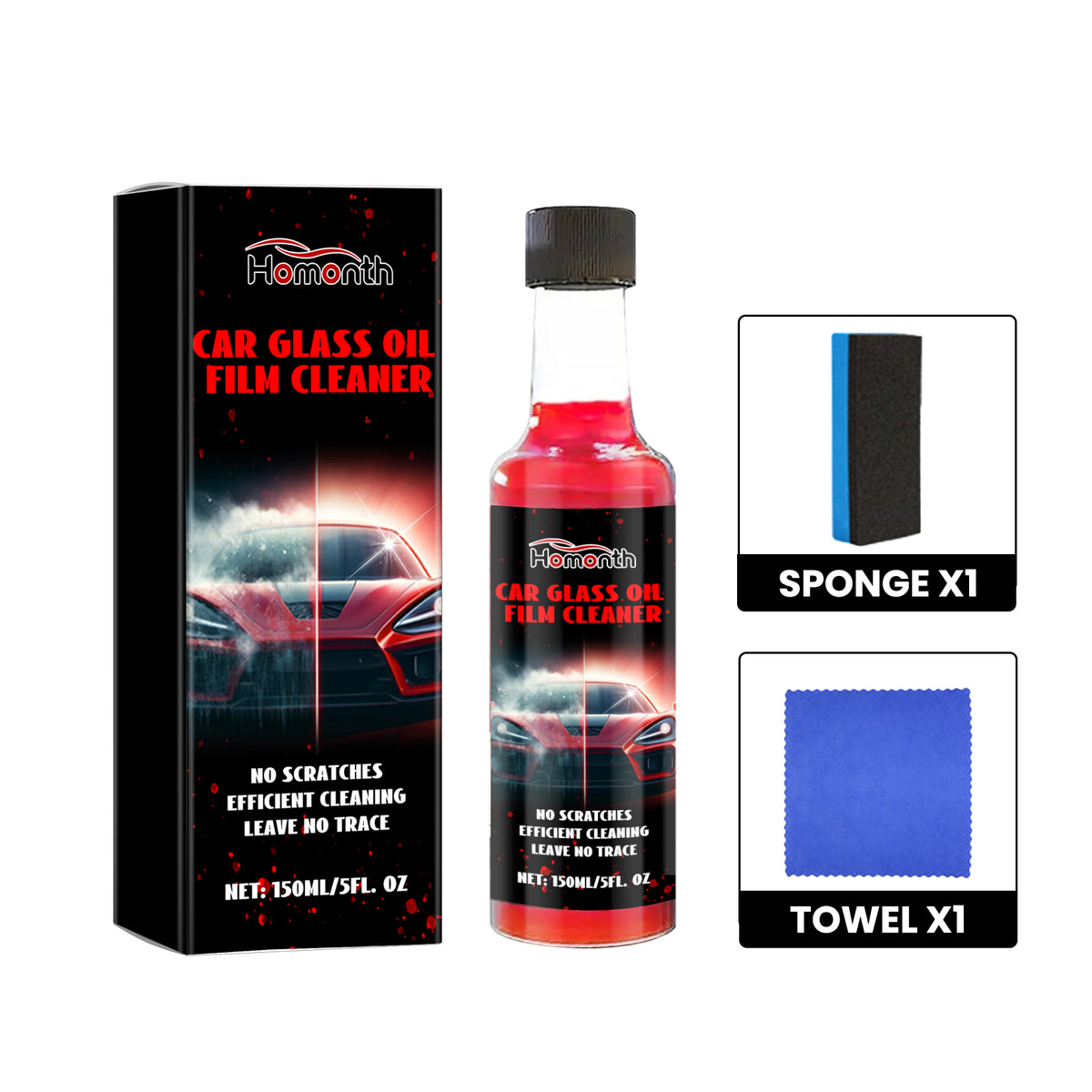 Car Glass Oil Film Cleaner for Streak-Free Clarity