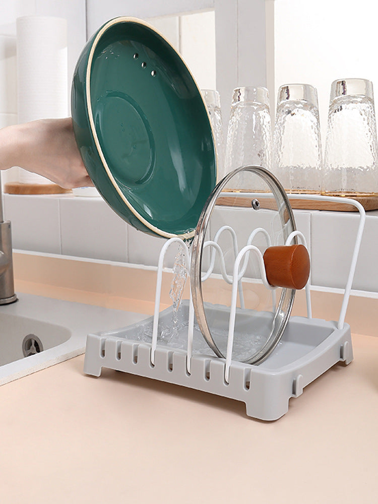 Pot Lid Rack for Stove: Upright Storage for Small Kitchens