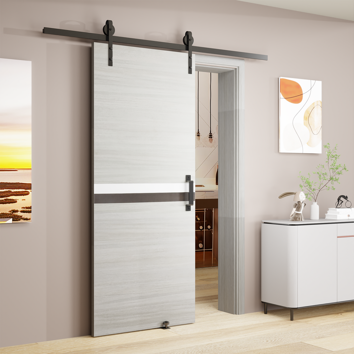 Melamine Interior Door Slab 28 x 80, Ready to Hang, Durable