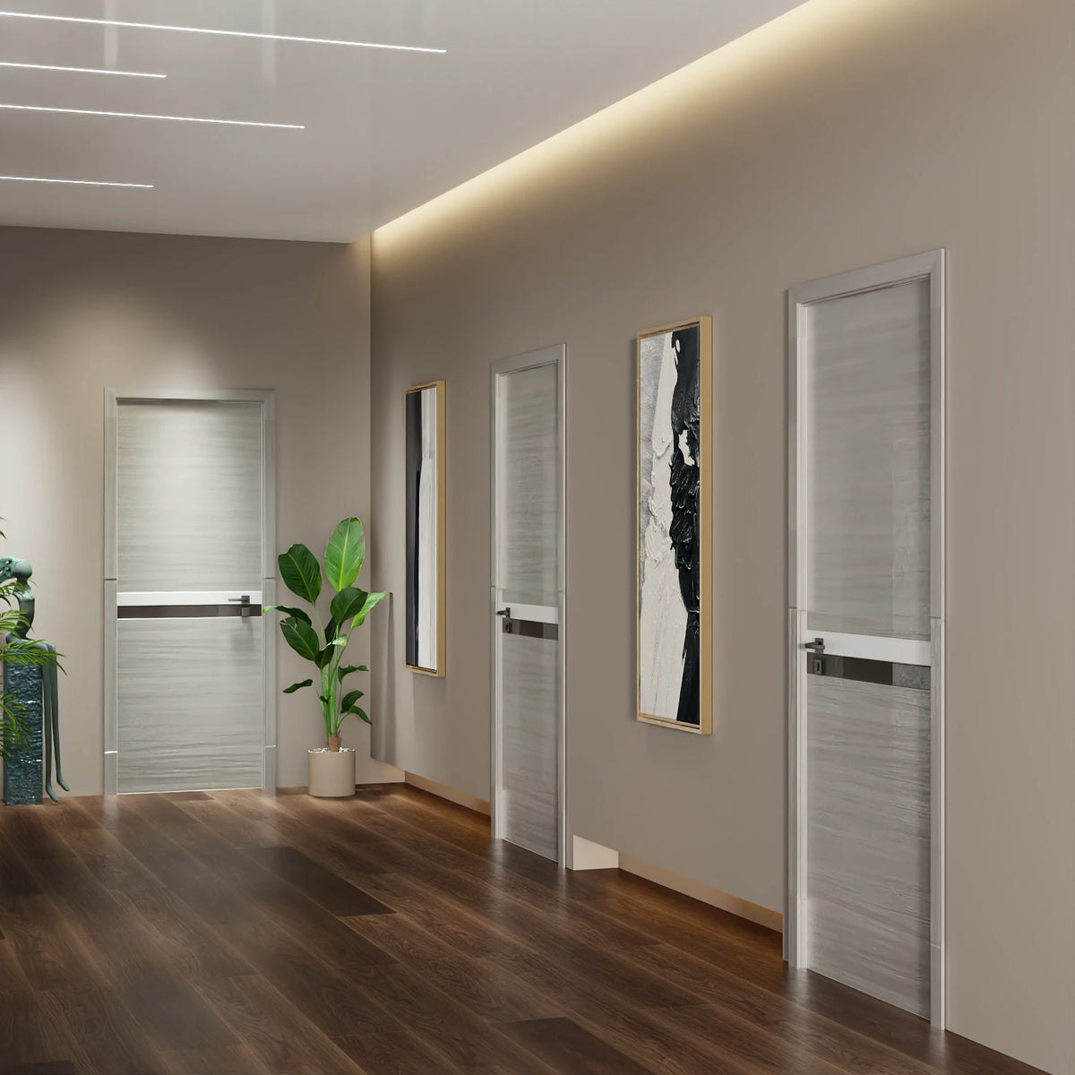 Melamine Interior Door Slab 28 x 80, Ready to Hang, Durable