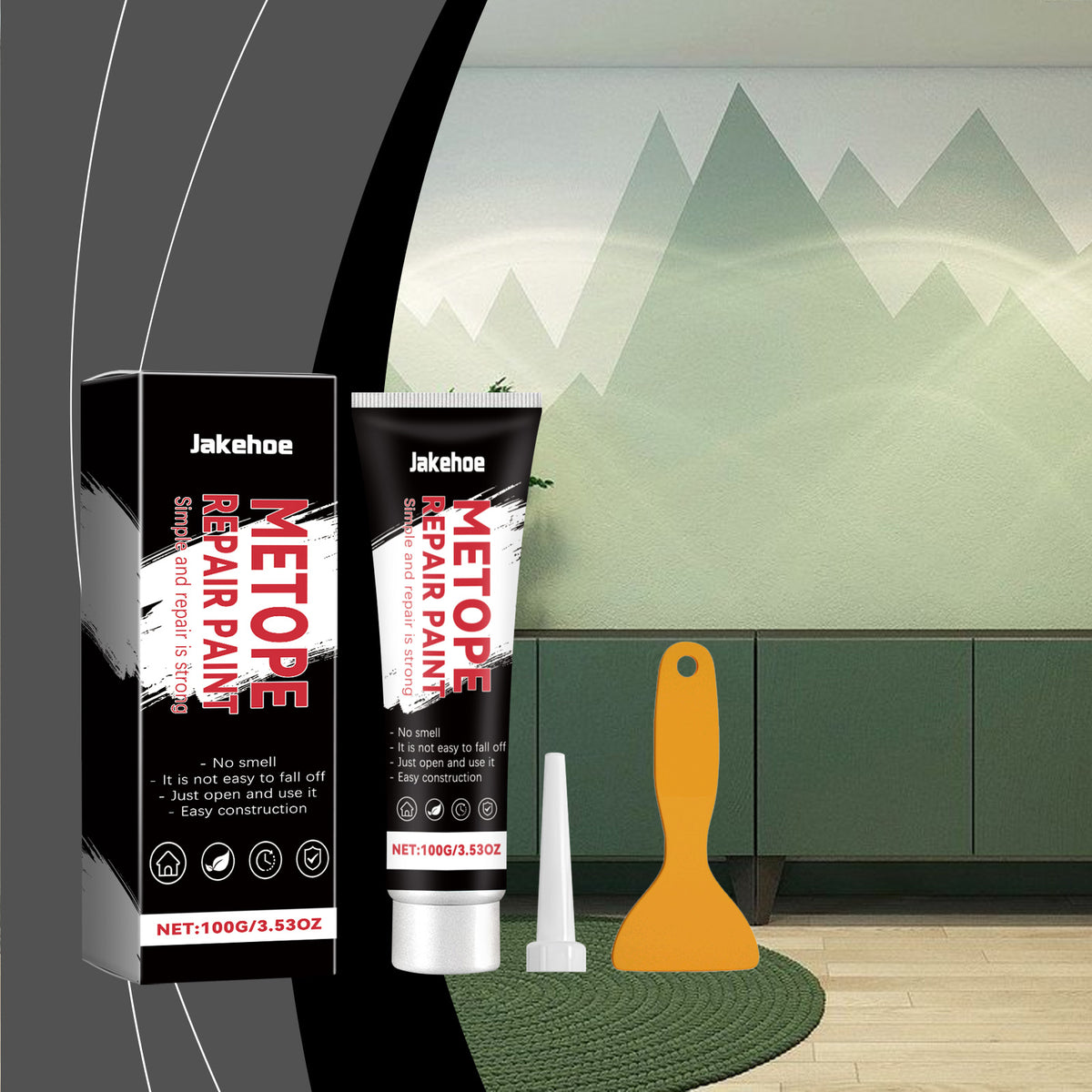 Wall Repair Plaster for Quick, Smooth Crack Repairs