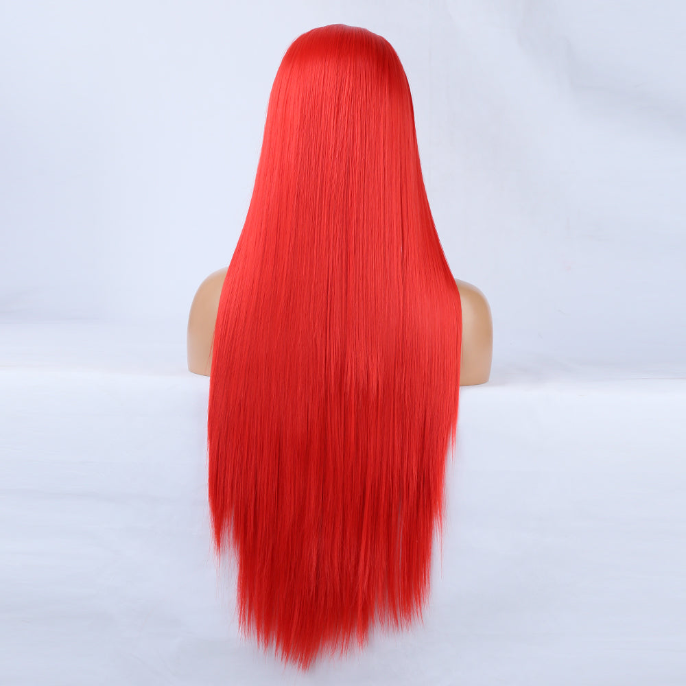 Long Red Lace Front Wig for Instant Statement Style