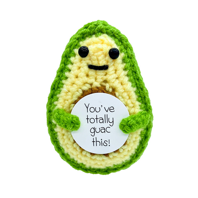Handmade Knitted Gift Doll With Heartfelt Message