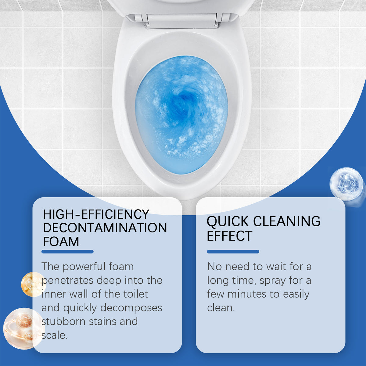 Foam Toilet Bowl Cleaner for Fast, Fresh Daily Cleaning