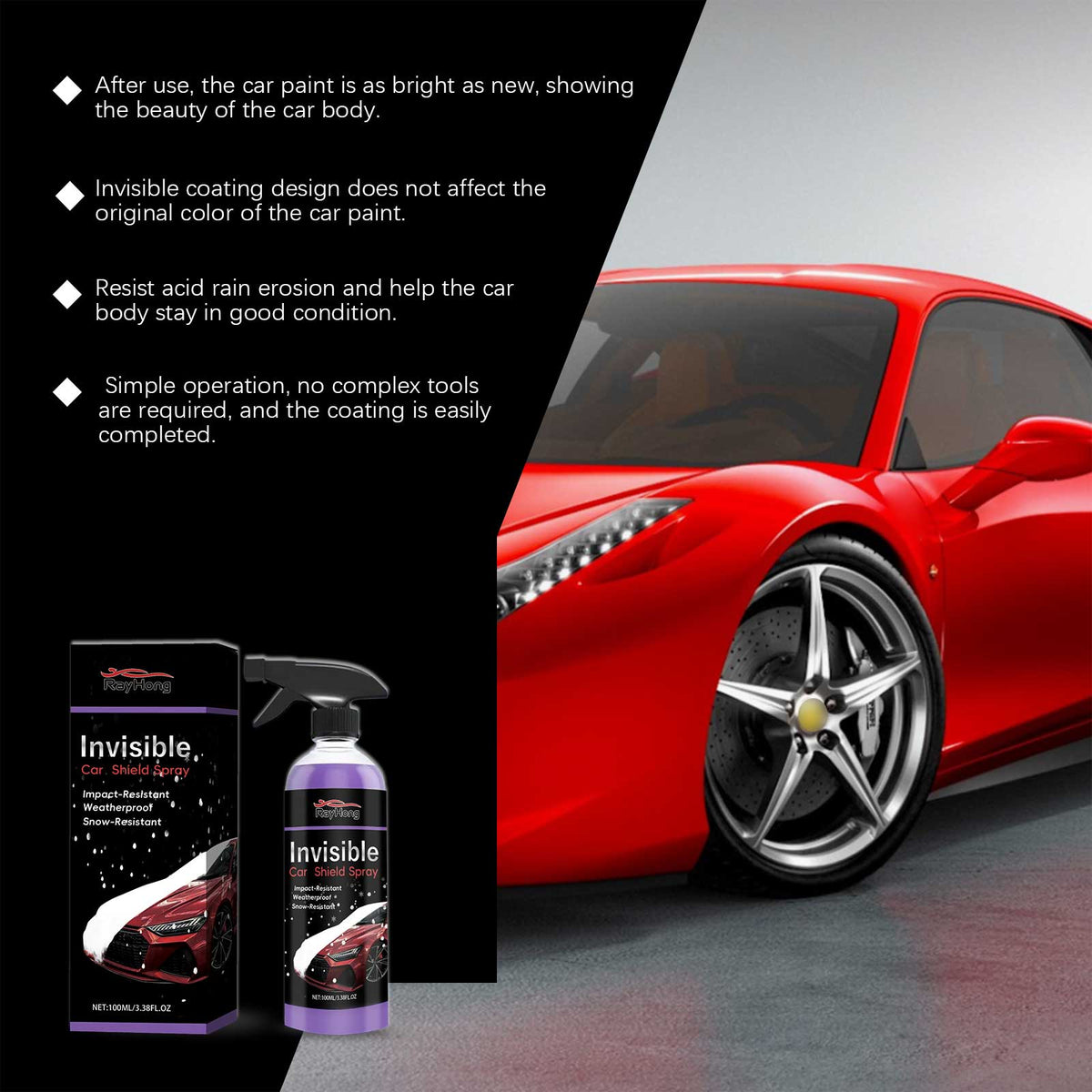Car Paint Protective Coating Spray for Weather Defense