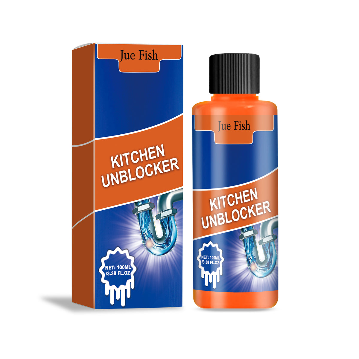 Drain Cleaner 100ml for Clogged Kitchen & Home Pipes