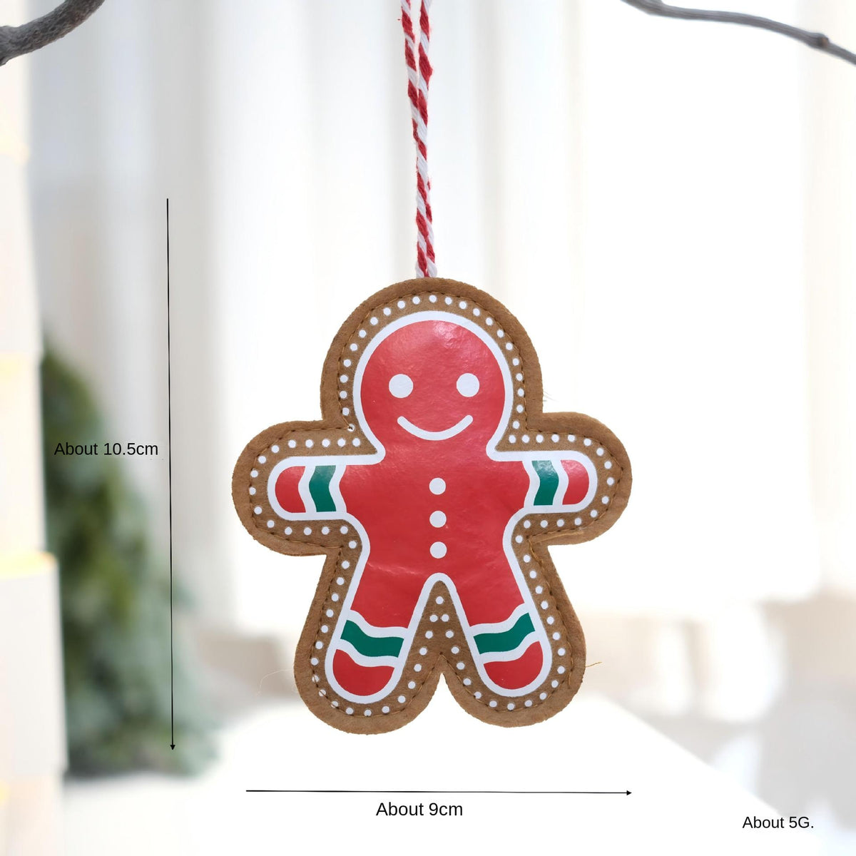 Christmas Felt Ornaments for a Cozy Gingerbread Tree