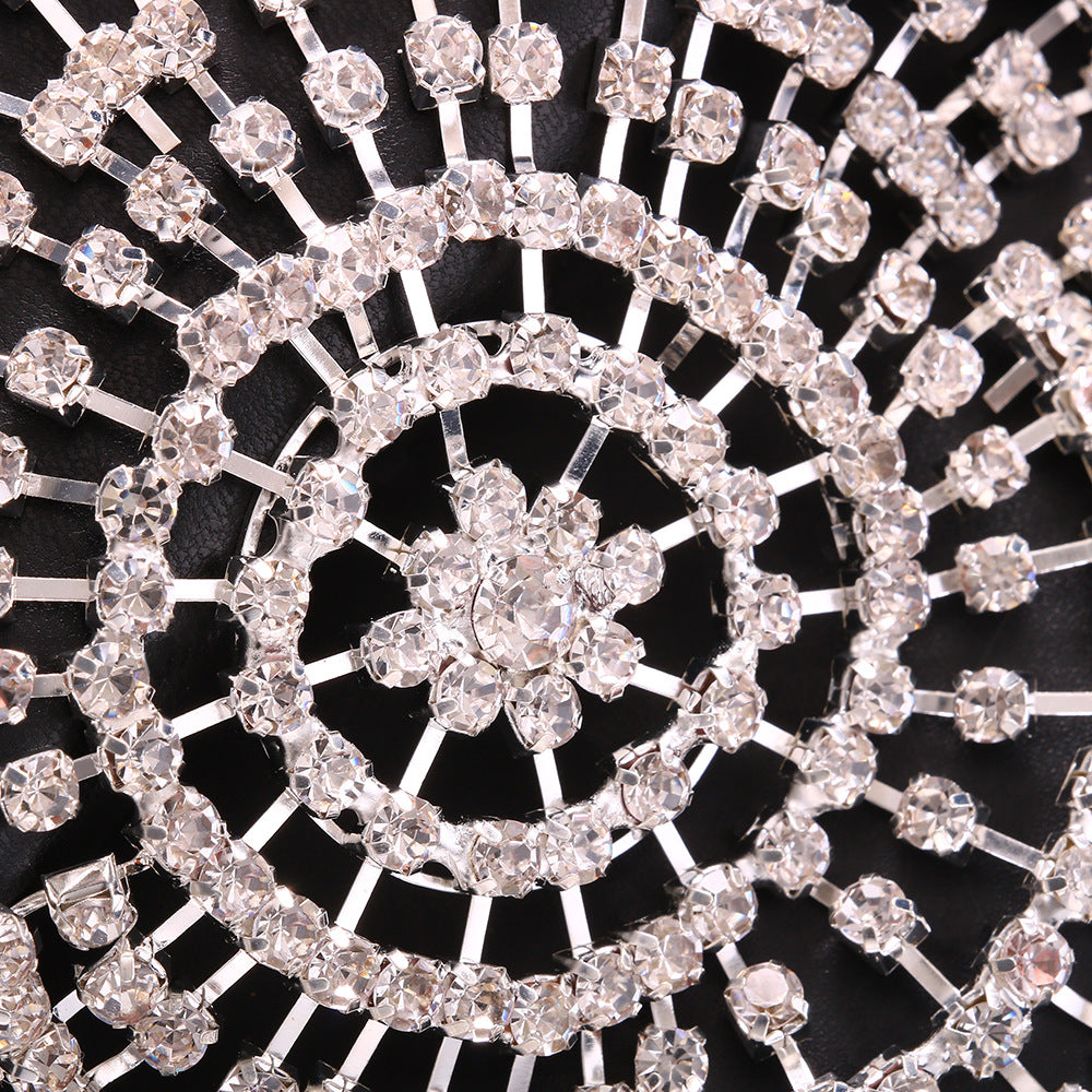 Rhinestone Hair Chain Headpiece for Dramatic Stage Sparkle