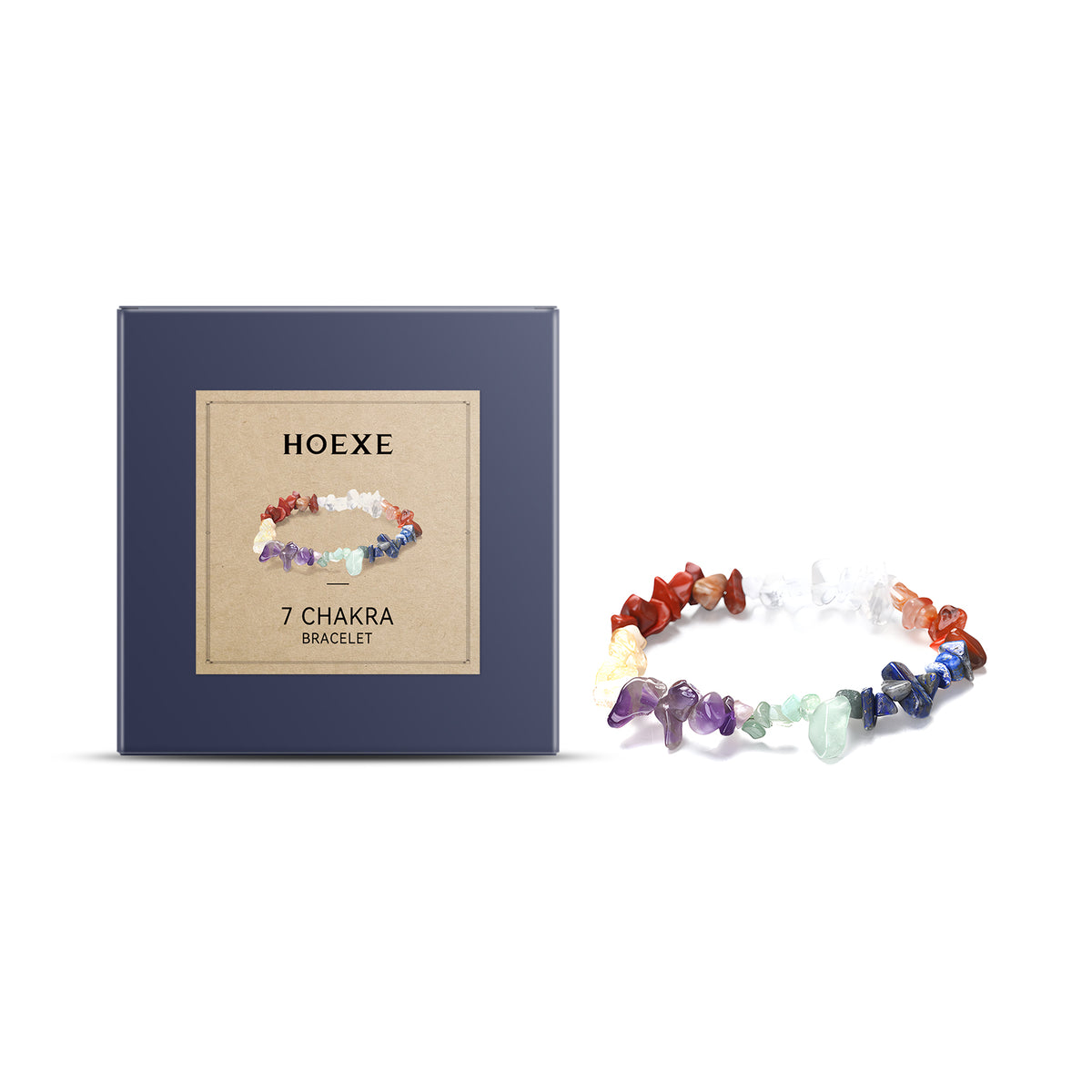 Seven-Color Chakra Stone Bracelet for Yoga Style Wear