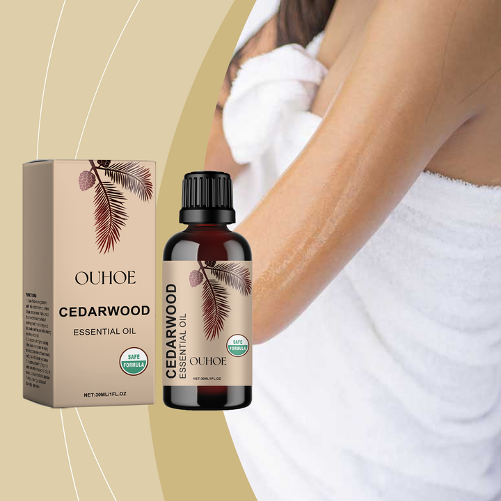 Cedarwood Essential Oil Massage Oil for Dry Skin