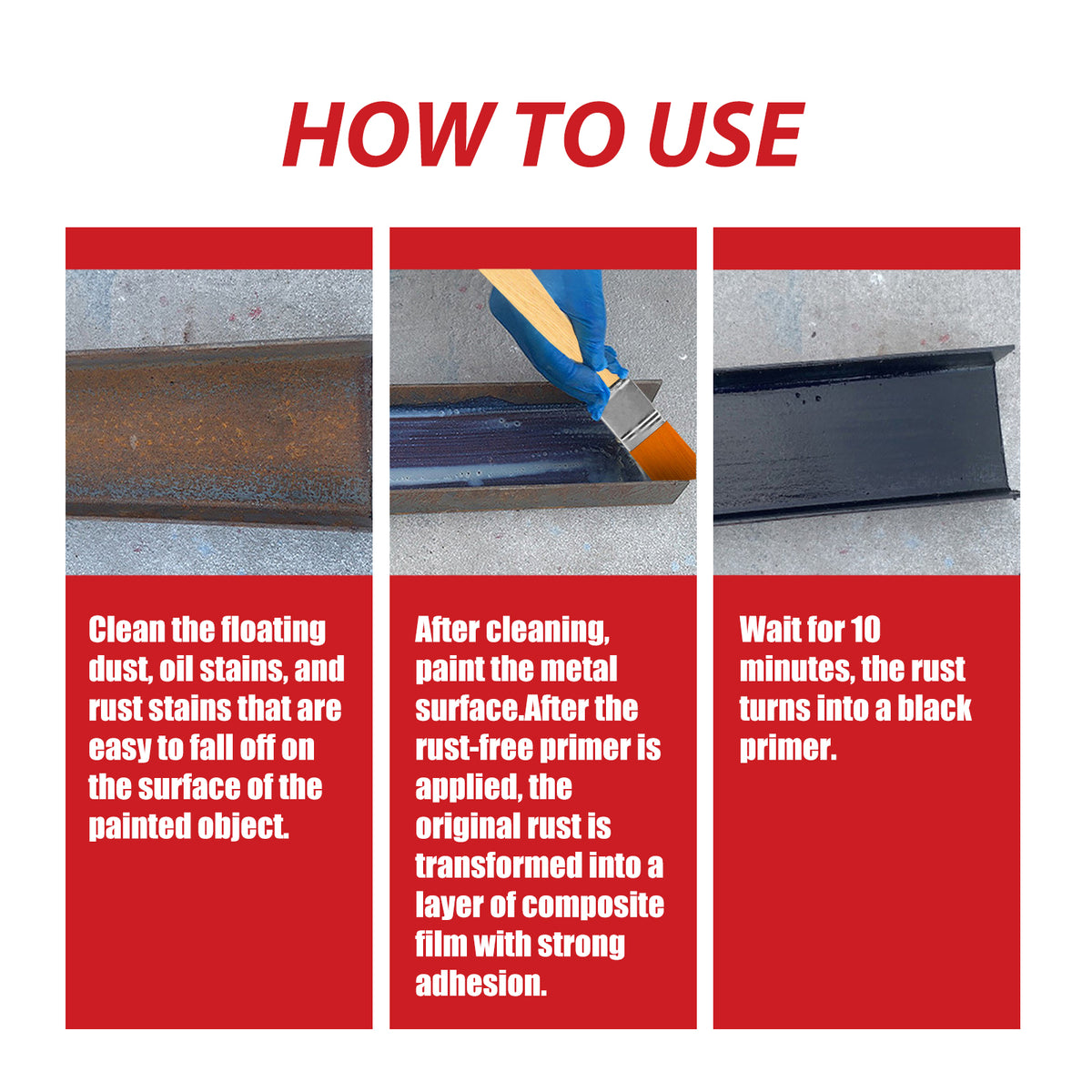 Rust Treatment Primer for Metallic Automotive Repairs