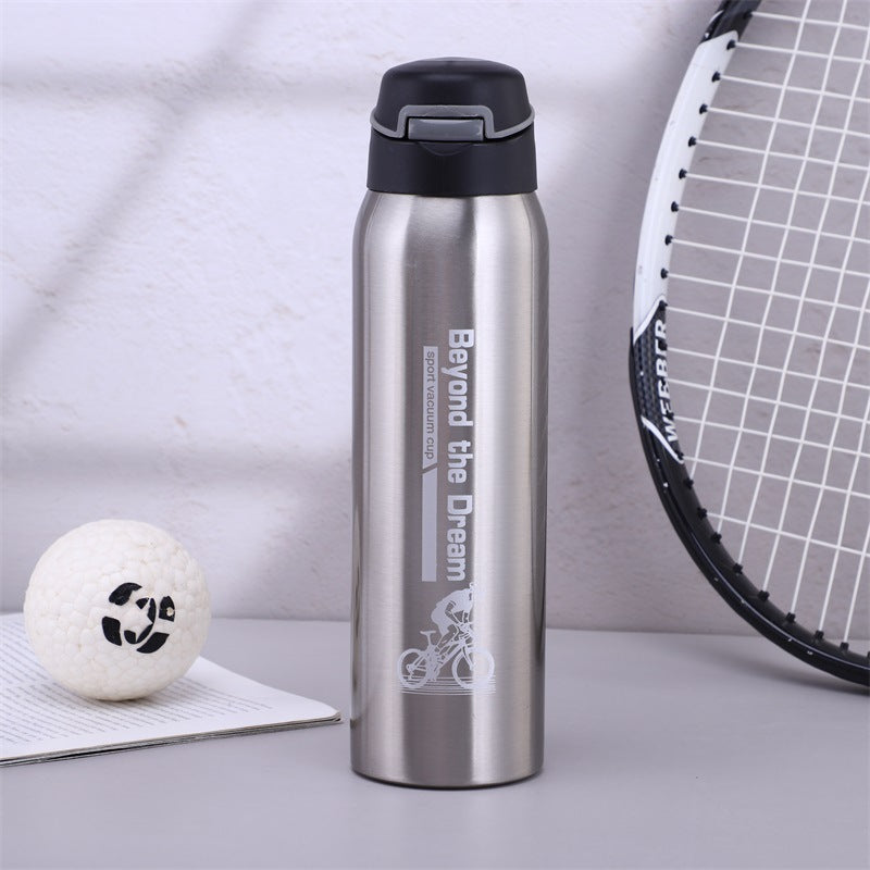 Insulated Sports Water Bottle with Flip Spout & Handle