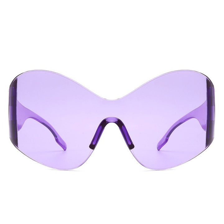 Oversized Shield Sunglasses for Futuristic Street Style
