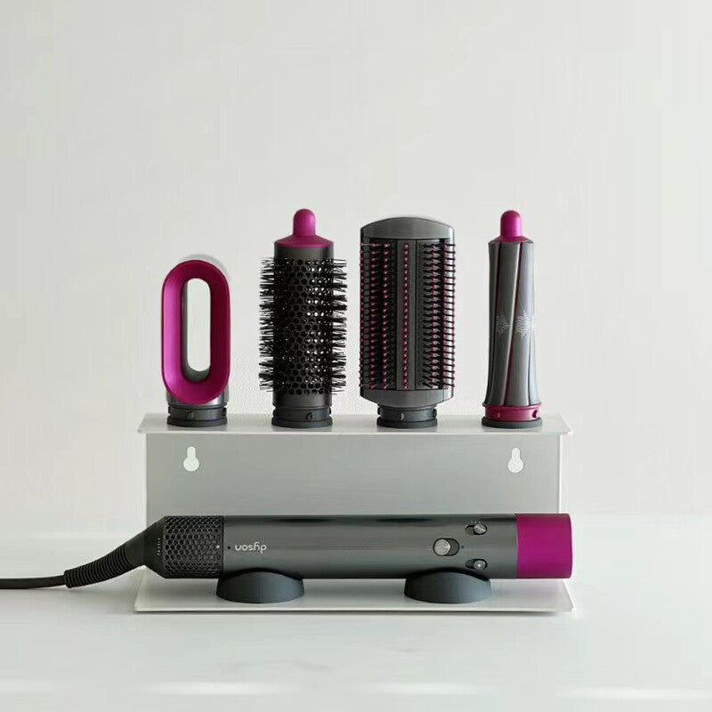 Wall Mount Hair Dryer and Straightener Holder for Bathroom