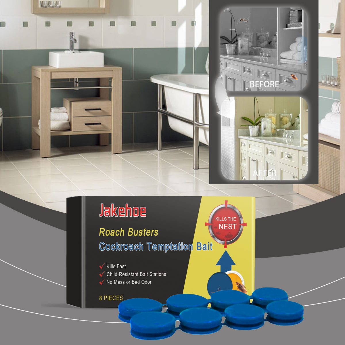 Cockroach Bait Stations for Fast, Mess-Free Control