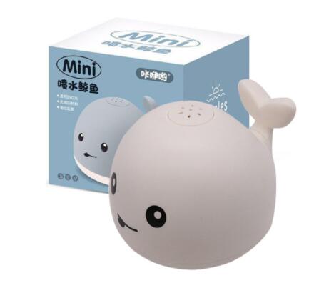 Baby Bath Toy Whale Sprinkler With Colorful Lights