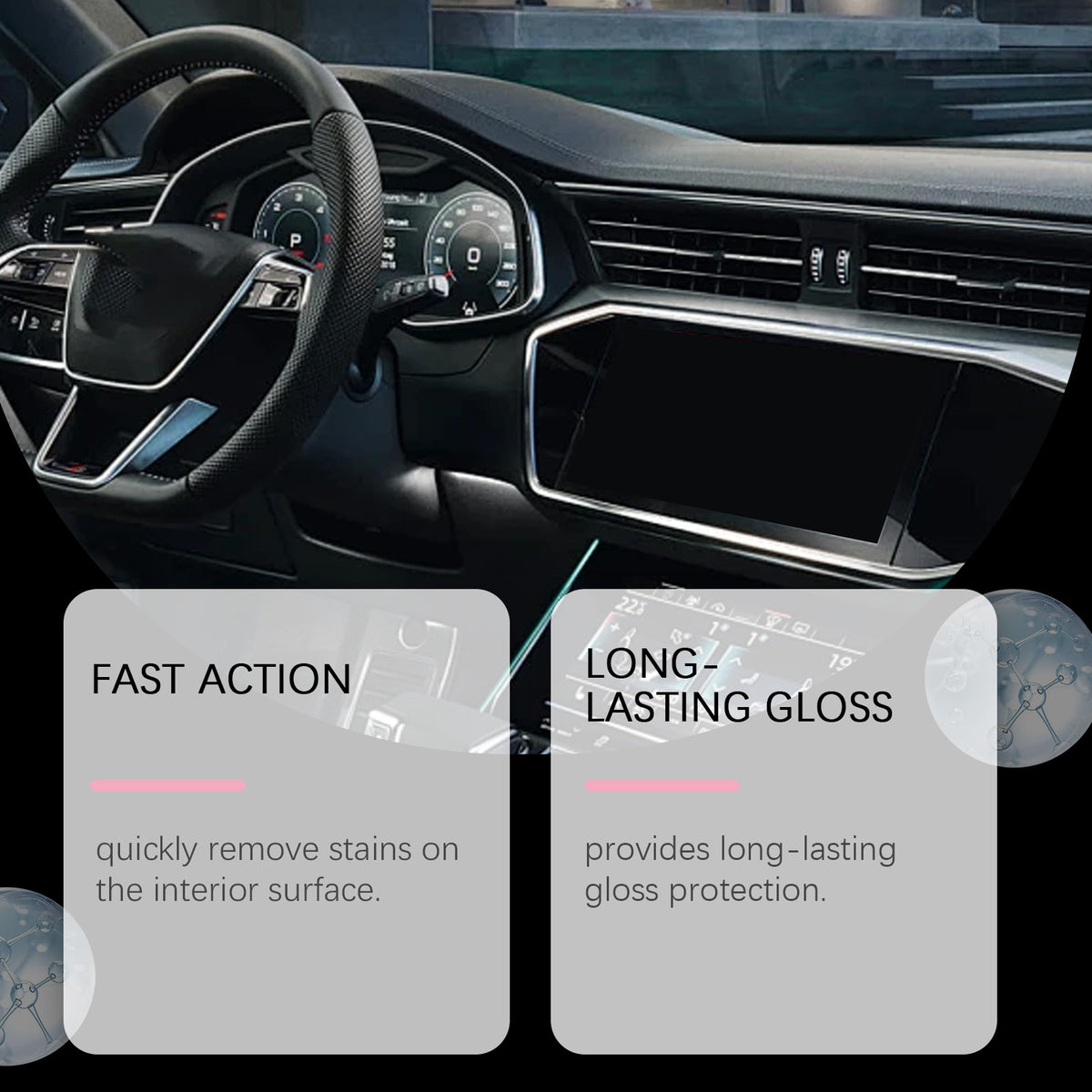 Automotive Interior Cleaner with Long-Lasting Gloss