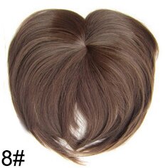 Clip In Bangs Synthetic — Blunt Fringe Hairpiece in 9+