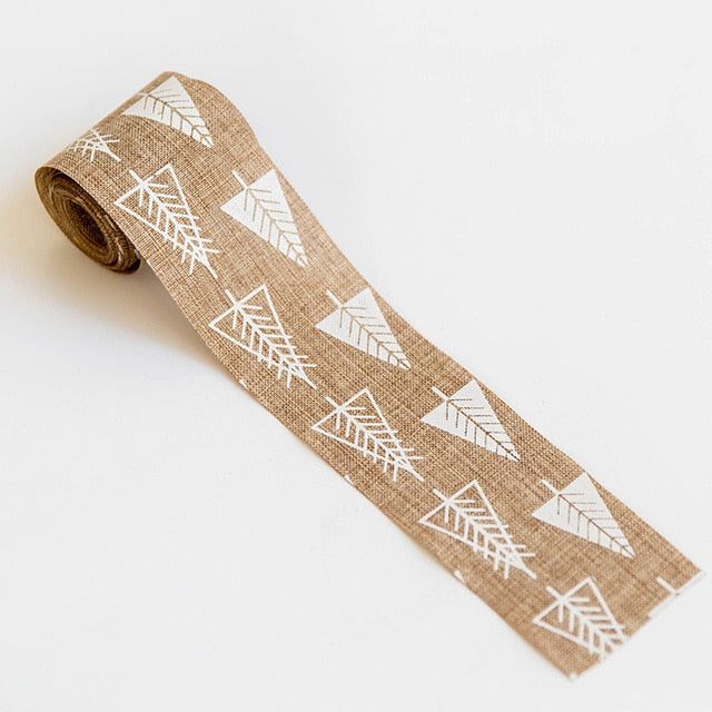 Christmas Burlap Ribbon for Rustic Holiday Decorating
