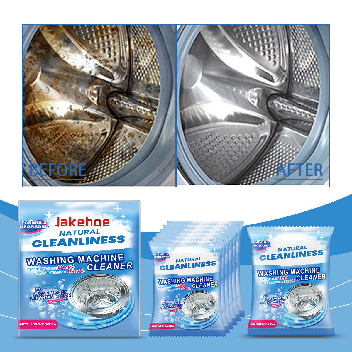 Washing Machine Cleaner Powder for Fresh, Clean Drums