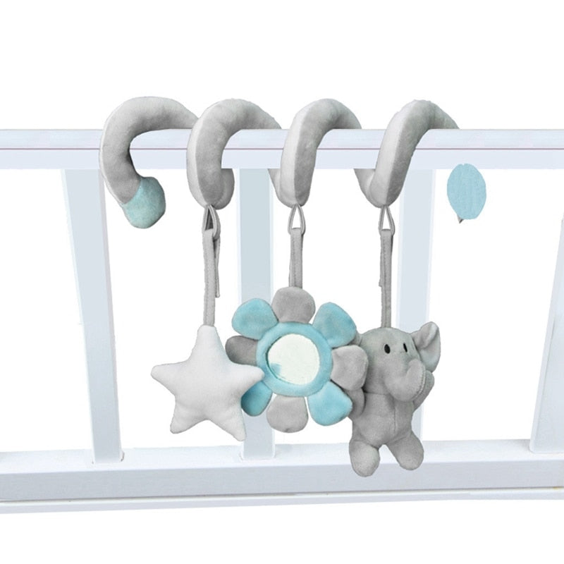 Baby Crib Toy Spiral Plush Sensory Stimulation Set