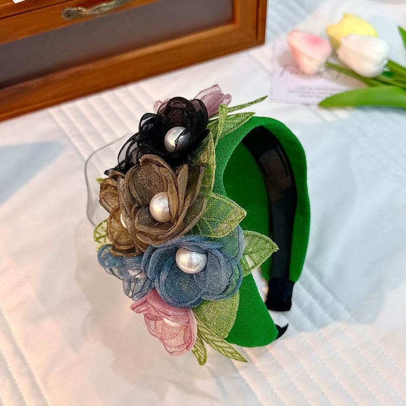 Handmade Floral Headband for Romantic Statement Style