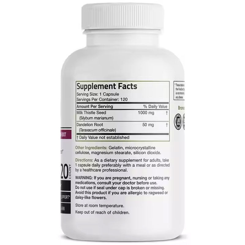 Milk Thistle Liver Supplement 1000 mg with Dandelion Root