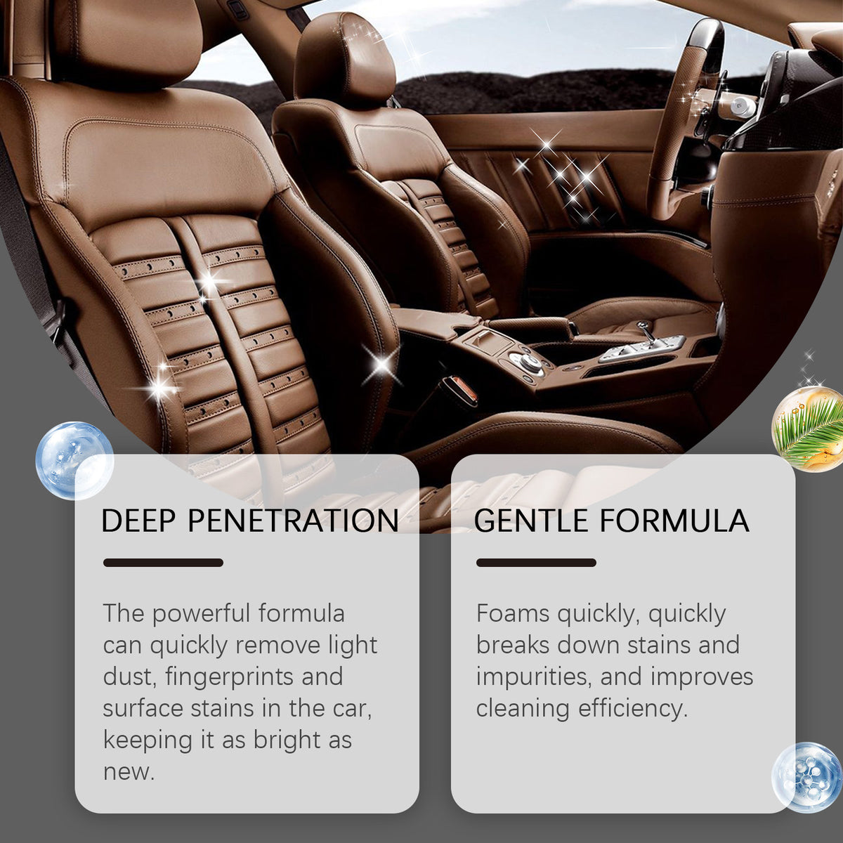 Car Interior Cleaner for Sticky Residue, Grime & More