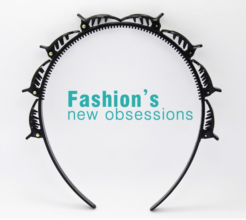 Braided Hair Hoop for Quick Flyaway Control & Style