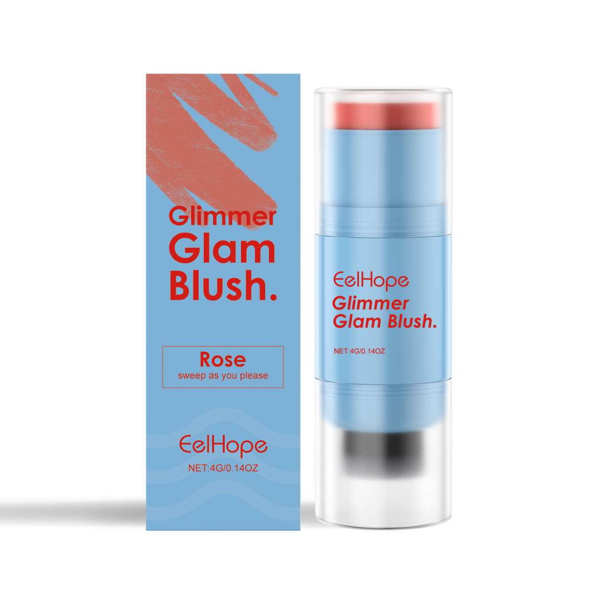 Double-Ended Blush Stick for Glowy Cheeks, Eyes & Lips