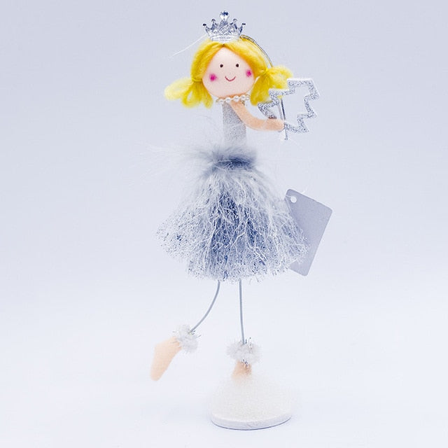 Plush Angel Christmas Ornament for Whimsical Decor