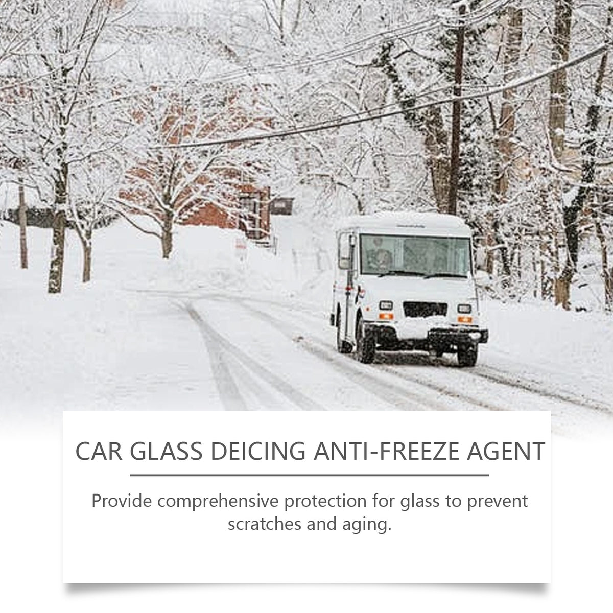 Windshield De-Icer Spray for Clear Winter Visibility