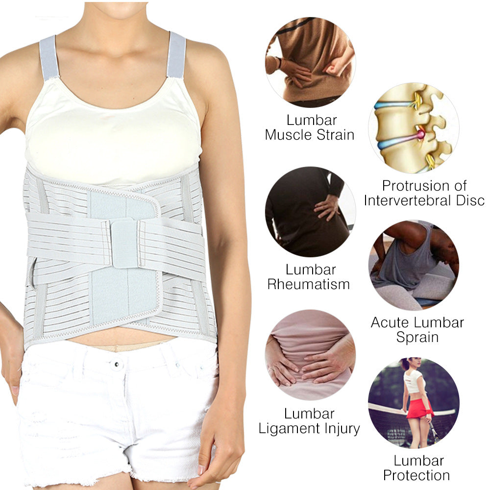 Lumbar Support Belt with Dual Steel Plates — Lasting Lower