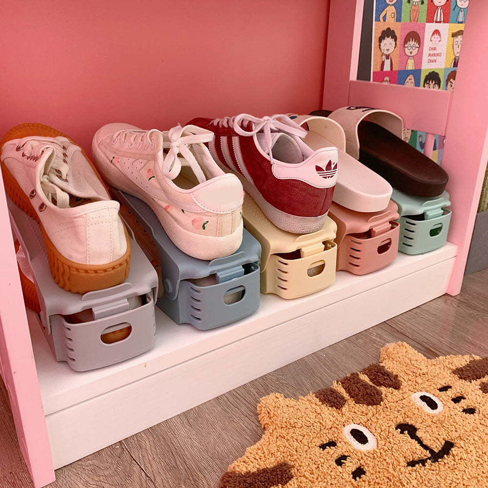Shoe Rack, Adjustable Double-Layer for Small Spaces
