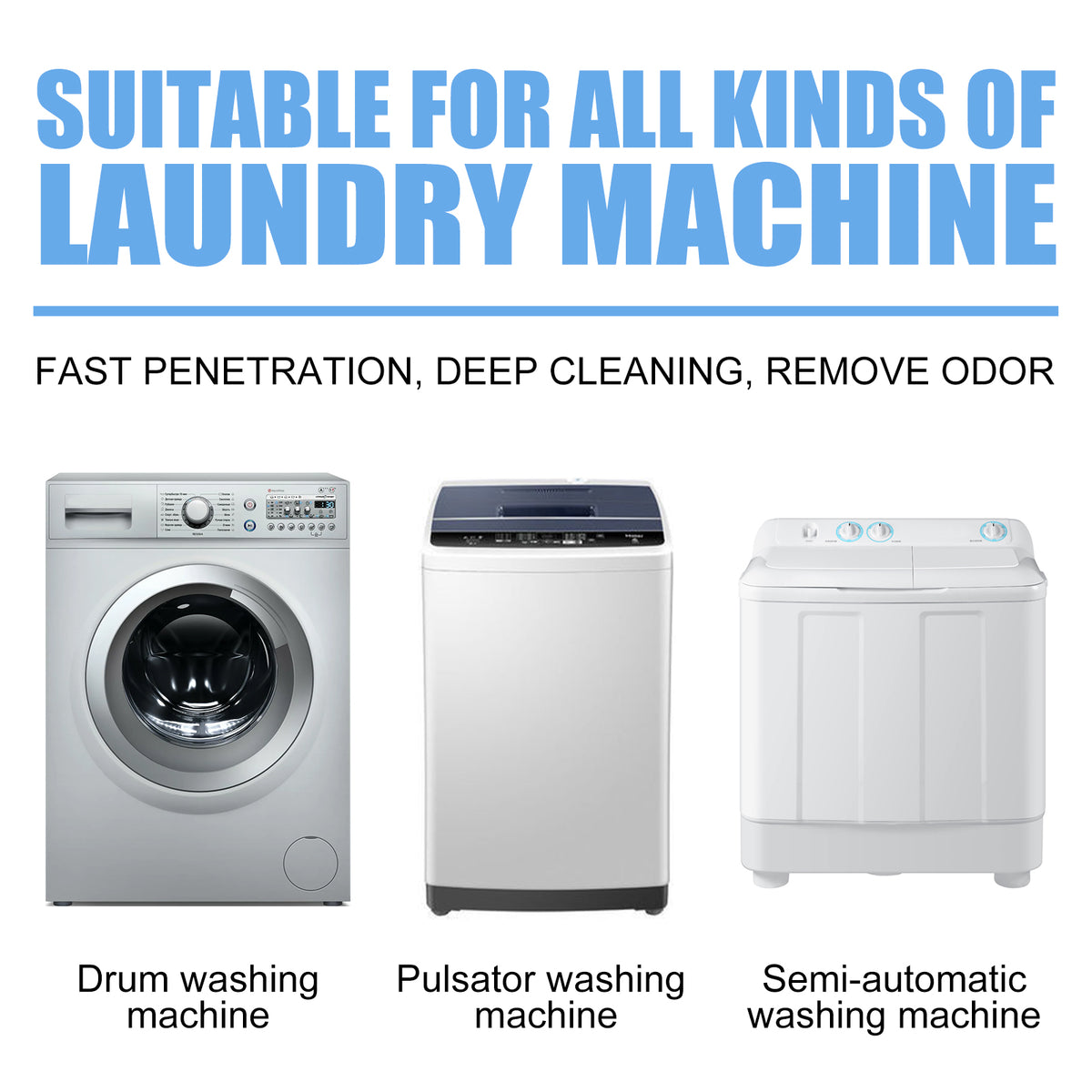 Washing Machine Cleaning Tablets for Deep Odor Removal